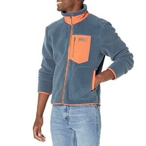 PENDLETON Winthrop‎ Berber Fleece Jacket Storm Blue Orange Men's Size L